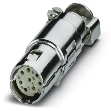Jack, 8 pole, crimp connection, straight, 1066080 - 1