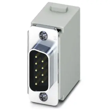 Pin contact insert, 9 pole, unequipped, crimp connection, 1417309 - 1