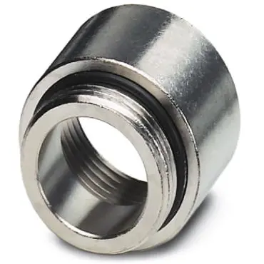 NPT adapter, (L) 33 mm, head Ø 32 mm, NBR, silver, for 1/1-M32, 1686863 - 1