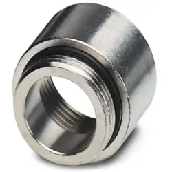 NPT adapter, (L) 28 mm, head Ø 25 mm, brass, nickel-plated, for 3/4-M25, 1686850