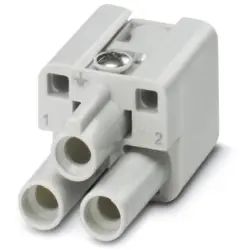 Socket contact insert, 7D, 2 pole, unequipped, crimp connection, with PE contact, 1419895