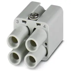 Socket contact insert, 7D, 4 pole, unequipped, crimp connection, 1419899