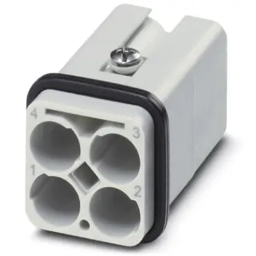 Pin contact insert, 7D, 4 pole, unequipped, crimp connection, 1419898 - 1