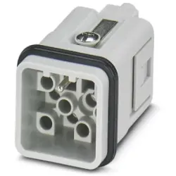 Pin contact insert, 7D, 12 pole, unequipped, crimp connection, with PE contact, 1418626