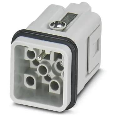 Pin contact insert, 7D, 12 pole, unequipped, crimp connection, with PE contact, 1418626 - 1