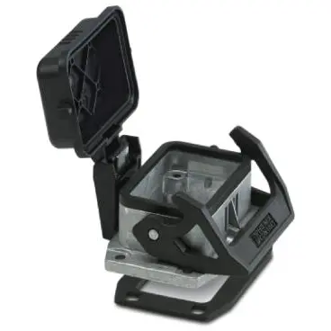 Surface mount housing, size B6, die-cast aluminum, PG16, straight, longitudinal bow locking, IP66/IP67, 1411319 - 1