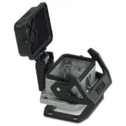 Surface mount housing, size B6, die-cast aluminum, PG16, straight, longitudinal bow locking, IP66/IP67, 1411319