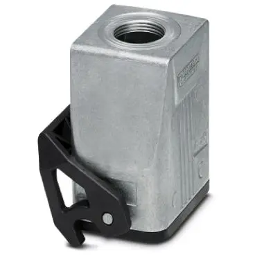 Grommet housing, size B6, die-cast aluminum, PG29, straight, longitudinal bow locking, IP66/IP67, 1412560 - 1