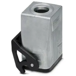 Grommet housing, size B6, die-cast aluminum, PG29, straight, longitudinal bow locking, IP66/IP67, 1412560