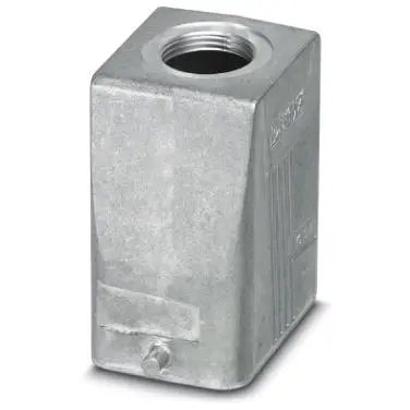 Grommet housing, size B6, die-cast aluminum, PG21, straight, longitudinal bow locking, IP66/IP67, 1412568 - 1