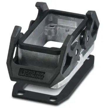 Surface mount housing, size B10, die-cast aluminum, PG16, straight, cross bow locking, IP66/IP67, 1411322 - 1