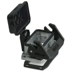 Surface mount housing, size B10, die-cast aluminum, PG16, straight, longitudinal bow locking, IP66/IP67, 1411321
