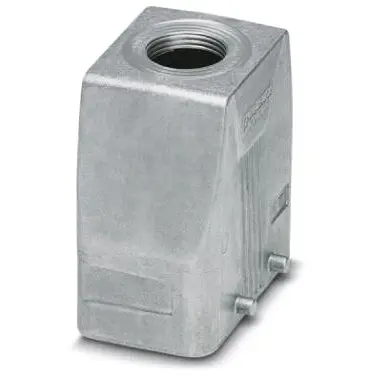 Grommet housing, size B10, die-cast aluminum, M25, straight, cross bow locking, IP66/IP67, 1412596 - 1