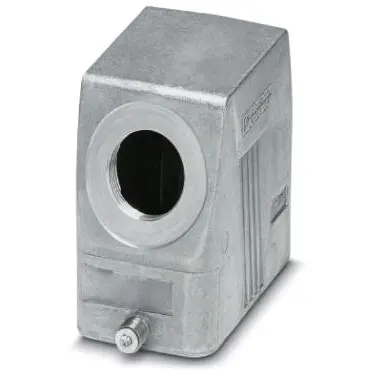 Grommet housing, size B10, die-cast aluminum, M25, angled, longitudinal bow locking, IP66/IP67, 1412600 - 1