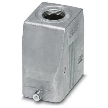 Grommet housing, size B10, die-cast aluminum, PG29, straight, longitudinal bow locking, IP66/IP67, 1412607 - 1