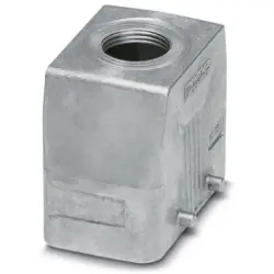 Grommet housing, size B10, die-cast aluminum, M25, straight, cross bow locking, IP66/IP67, 1412621