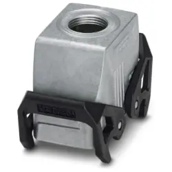 Grommet housing, size B10, die-cast aluminum, M20, straight, cross bow locking, IP66/IP67, 1412637