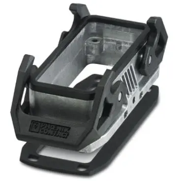 Surface mount housing, size B16, die-cast aluminum, PG16, straight, cross bow locking, IP66/IP67, 1411327 - 1
