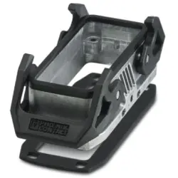 Surface mount housing, size B16, die-cast aluminum, PG16, straight, cross bow locking, IP66/IP67, 1411327