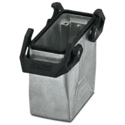 Grommet housing, size B16, die-cast aluminum, PG21, straight, cross bow locking, IP66/IP67, 1412643