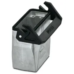 Grommet housing, size B16, die-cast aluminum, M32, straight, longitudinal bow locking, IP66/IP67, 1412646