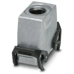Grommet housing, size B16, die-cast aluminum, M32, straight, cross bow locking, IP66/IP67, 1412708