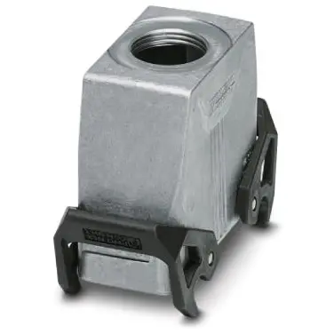 Grommet housing, size B16, die-cast aluminum, PG21, straight, cross bow locking, IP66/IP67, 1412715 - 1