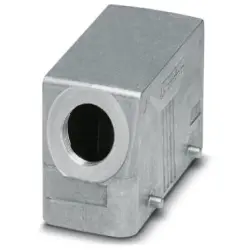 Grommet housing, size B16, die-cast aluminum, M32, angled, cross bow locking, IP66/IP67, 1412718