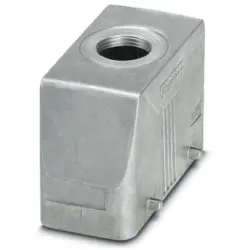 Grommet housing, size B16, die-cast aluminum, M25, straight, cross bow locking, IP66/IP67, 1412721