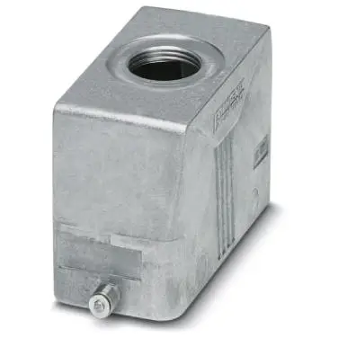 Grommet housing, size B16, die-cast aluminum, M32, straight, longitudinal bow locking, IP66/IP67, 1412730 - 1