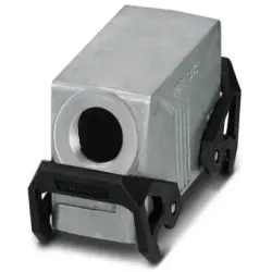 Grommet housing, size B16, die-cast aluminum, M32, angled, cross bow locking, IP66/IP67, 1412734