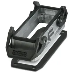 Surface mount housing, size B24, die-cast aluminum, PG16, straight, cross bow locking, IP66/IP67, 1411331