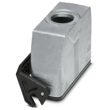 Grommet housing, size B24, die-cast aluminum, M40, straight, longitudinal bow locking, IP66/IP67, 1412747 - 1