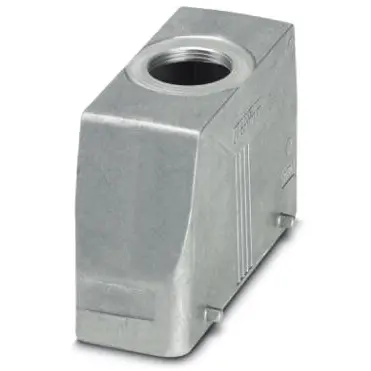 Grommet housing, size B24, die-cast aluminum, M32, straight, cross bow locking, IP66/IP67, 1412754 - 1