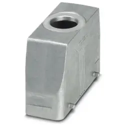 Grommet housing, size B24, die-cast aluminum, M32, straight, cross bow locking, IP66/IP67, 1412754