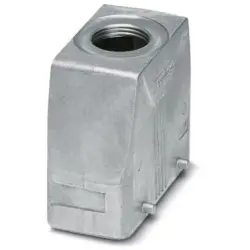 Grommet housing, size B24, die-cast aluminum, PG21, straight, cross bow locking, IP66/IP67, 1412755