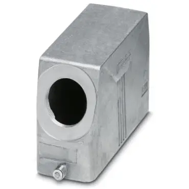 Grommet housing, size B24, die-cast aluminum, PG29, angled, longitudinal bow locking, IP66/IP67, 1412760 - 1
