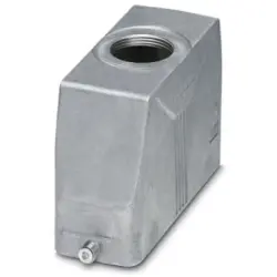 Grommet housing, size B24, die-cast aluminum, M32, straight, longitudinal bow locking, IP66/IP67, 1412761