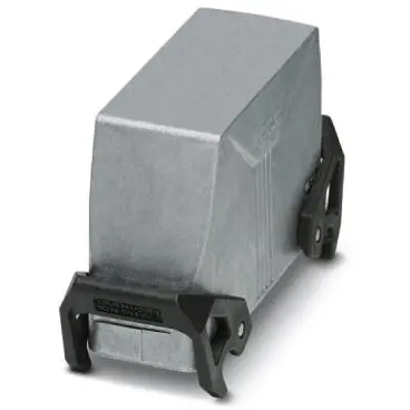 Grommet housing, size B24, die-cast aluminum, cross bow locking, IP66/IP67, 1420047 - 1
