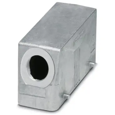 Grommet housing, size B24, die-cast aluminum, M25, angled, cross bow locking, IP66/IP67, 1412773 - 1