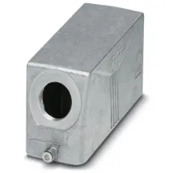 Grommet housing, size B24, die-cast aluminum, M32, angled, longitudinal bow locking, IP66/IP67, 1412784