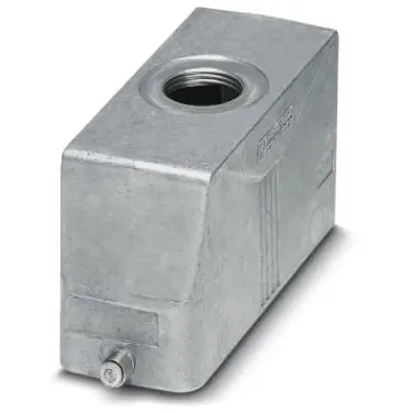 Grommet housing, size B24, die-cast aluminum, PG21, straight, longitudinal bow locking, IP66/IP67, 1412791 - 1
