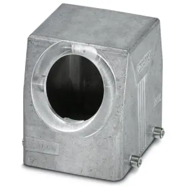 Grommet housing, size B32, die-cast aluminum, M50, angled, cross bow locking, IP66/IP67, 1424838 - 1