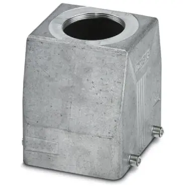 Grommet housing, size B32, die-cast aluminum, M32, straight, cross bow locking, IP66/IP67, 1424830 - 1