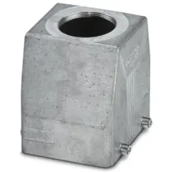 Grommet housing, size B32, die-cast aluminum, M40, straight, cross bow locking, IP66/IP67, 1424831