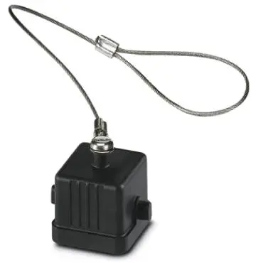 Cover cap, size D7, PA, longitudinal bow locking, IP54/IP65, 1419271 - 1