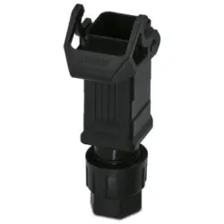 Grommet housing, size D7, PA, M25, straight, longitudinal bow locking, IP66, 1419260