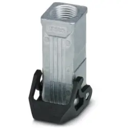 Grommet housing, size D7, die-cast aluminum, M25, straight, longitudinal bow locking, IP66/IP67, 1419238