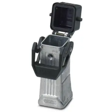 Grommet housing, size D7, die-cast aluminum, M25, straight, longitudinal bow locking, IP66/IP67, 1419244 - 1