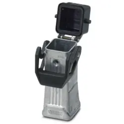 Grommet housing, size D7, die-cast aluminum, M25, straight, longitudinal bow locking, IP66/IP67, 1419244